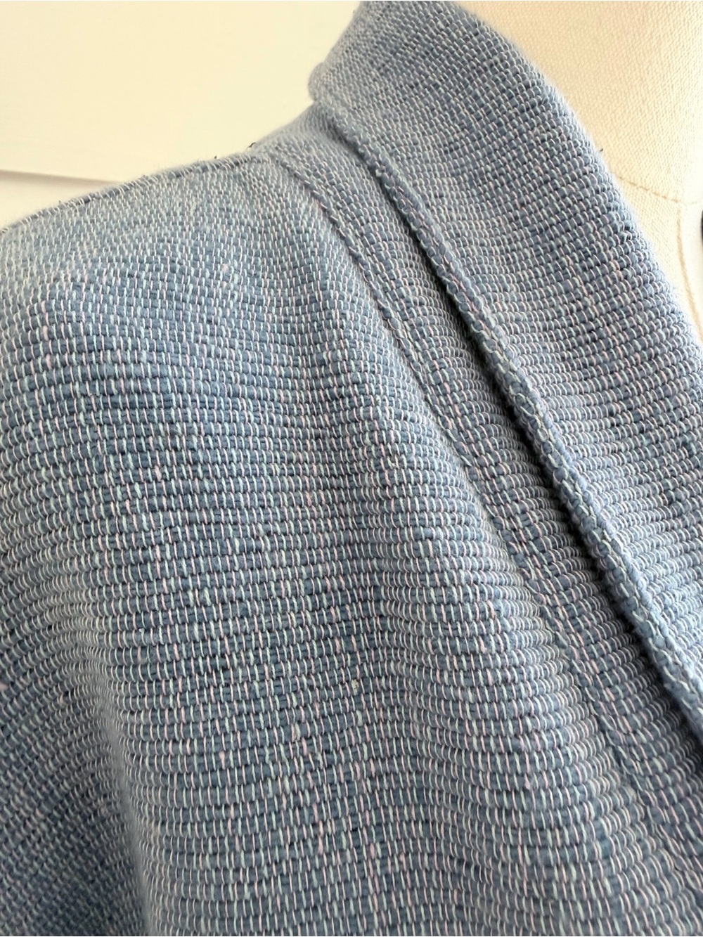 Vintage Cheppu Coat Made in Nepal Woven Cotton Coat Free Size - Picture 5 of 11